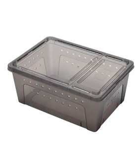 Kertenkele yetiştiriciliği ve Pet gözlem taşıyıcı tipi için şeffaf plastik WN sürüngen yetiştiriciliği kuluçka kapaklı kutu - Product Image 6