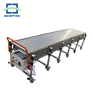 Equipo de transporte de rodillos de acero, transportador de rodillos accionado por motor eléctrico de carga y descarga - Product Image 1