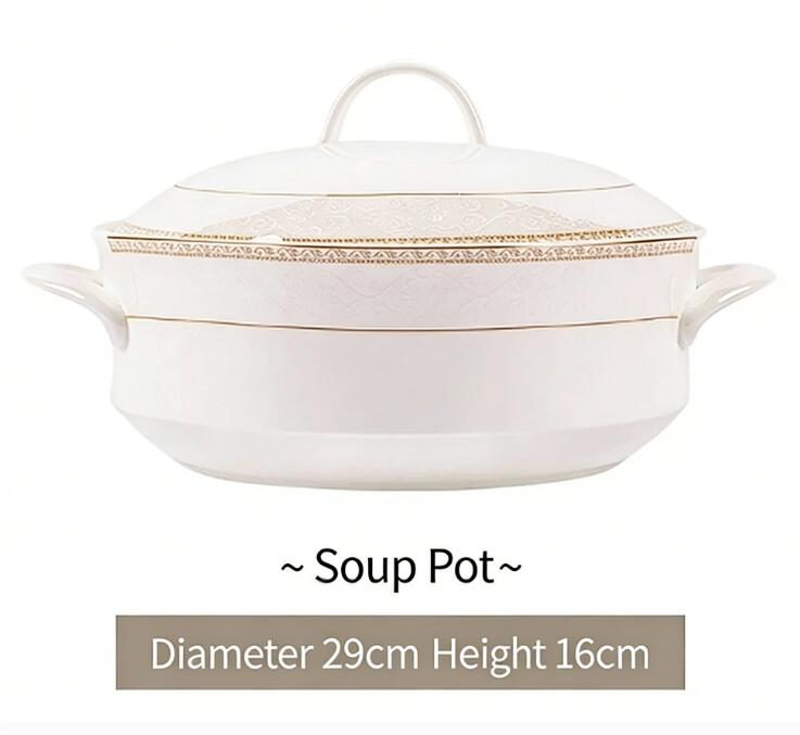 Gold soup pot