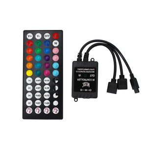 OEM ODM LED produttore DC12V uscita singola e doppia IR RGB 44 tasti musica 3 * 2A Controller LED con telecomando - Product Image 3