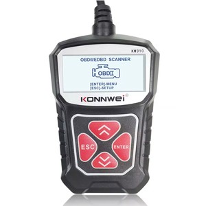袖珍KONNWEI KW310 OBDII诊断扫描仪车辆发动机诊断代码阅读器汽车代码阅读器升级型号<span class=keywords><strong>OBD</strong></span>汽车扫描仪