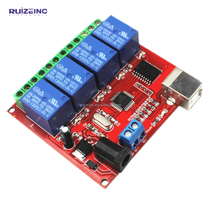 Interruptor de Control de relé USB de 4 canales, 24V, programable, para ordenador - Product Image 3