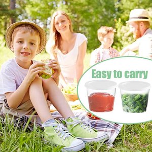 卸売1オンス1.5オンス<span class=keywords><strong>2</strong></span>オンスポーションカッププラスチック使い捨てソース容器持ち帰り用プラスチックカップ蓋付き