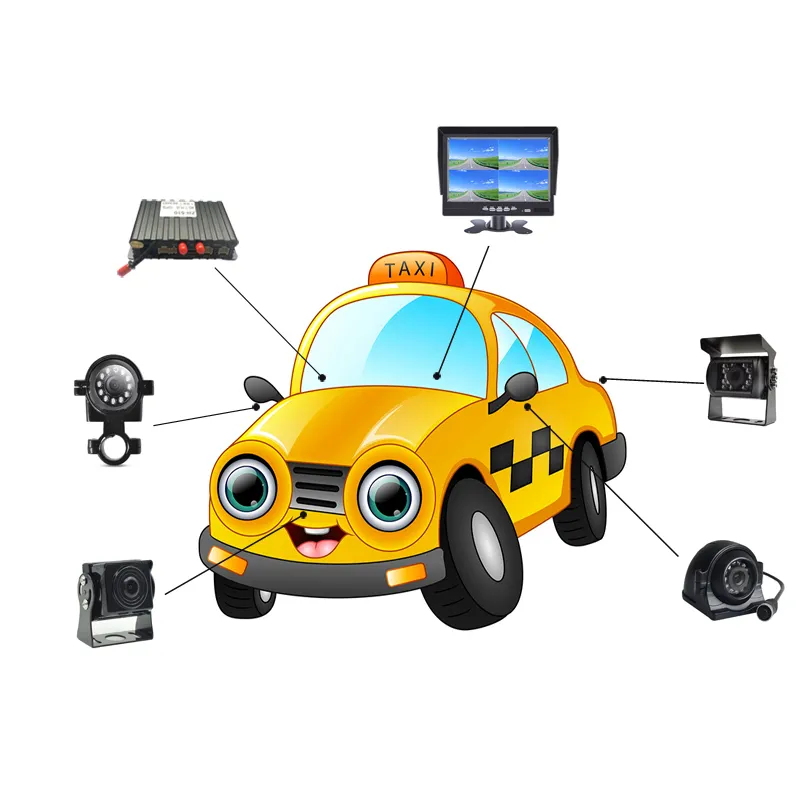 Zosi — système de caméra de Taxi, en WIFI, 4G, MDVR, personnalisé, pour vidéosurveillance, sécurité et location de voitures, vidéos avec caméras 4ch