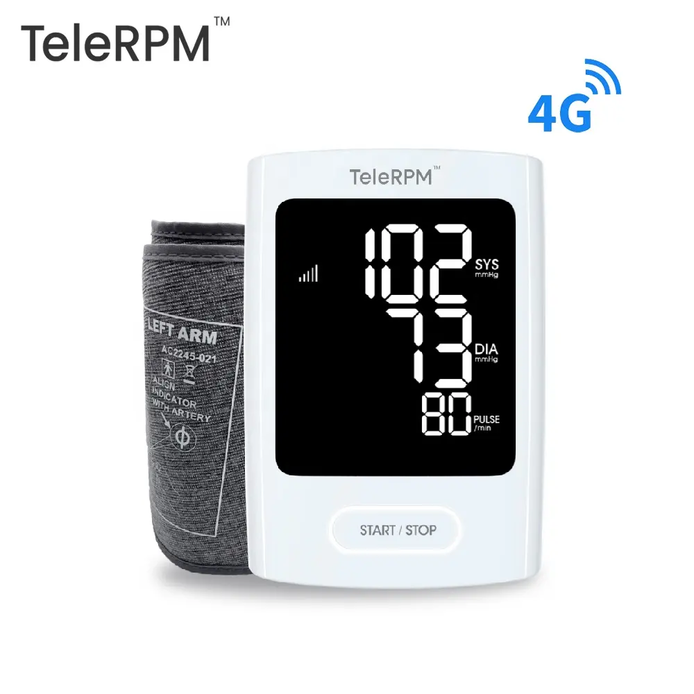 Transtek Autres appareils médicaux ménagers Fournisseur TeleRPM Sphygmomanomètre cellulaire Smart Telehealth 4G Tensiomètre