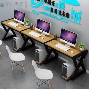 Scrivania moderna Multi-persona Computer scrivania nuovo personale Side-by-Side con caratteristiche portatili e Storage regolabili - Product Image 4
