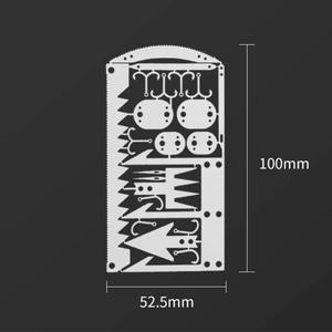 EDC 22 In 1 olta takımı kredi kartı çok aracı Survival balıkçılık kart açık acil kamp avcılık yürüyüş EDC kiti - Product Image 1