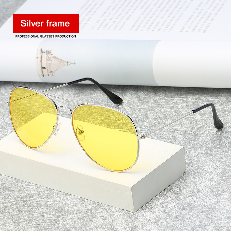 Silver frame/Night vision lens