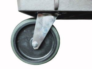 Yardımcı malzeme arabası ile yeni büyük tepsi üst plastik servis arabaları 2 raflar depolama arabası ile 550 lb yükleme kapasitesi ve kolları - Product Image 4