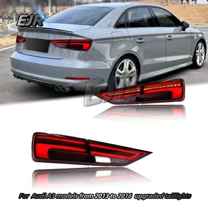 For Audi 2013-2019 <strong>A3</strong> Tail Light Assembly with High Configuration LED Rear Turn Signal Clear Red Lens 12V New Rear Taillight - Product Image 2