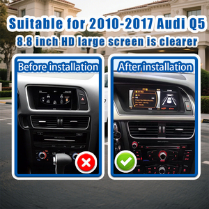 8.8インチ4G + 64G AndroidタッチスクリーンカーラジオGPSナビゲーションアウディQ5 2010-2017ダッシュボード配置1年保証 - Product Image 5