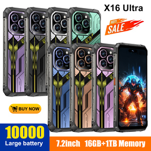 2025สมาร์ทโฟนที่ทนทาน7.2 ''HD + OLED OCTA core 16GB + 1TB 10000mAh แบตเตอรี่แอนดรอยด์14 NFC LTE กันน้ำ IP68 Dual SIM GPS - Product Image 4