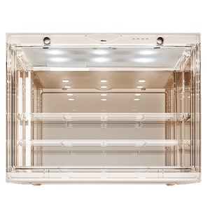 En Stock, vitrina acrílica, caja de almacenamiento transparente, figuras de acción de cubo, figuritas en miniatura, protección a prueba de polvo con luz - Product Image 5