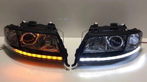12V Car Crystal <strong>Tear</strong> Light Building Blocks Model Dual Color <strong>Led</strong> Drl Strip Headlight Turn Signal Car <strong>Tear</strong> Eye Light - Product Image 5