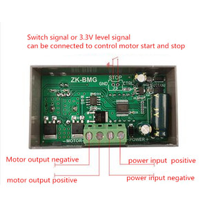 ZK-BMG DC9-60V 12A PWM регулятор постоянного тока Регулируемый регулятор скорости цифровой дисплей частота рабочего цикла 500 Вт контроллер кодер - Product Image 4