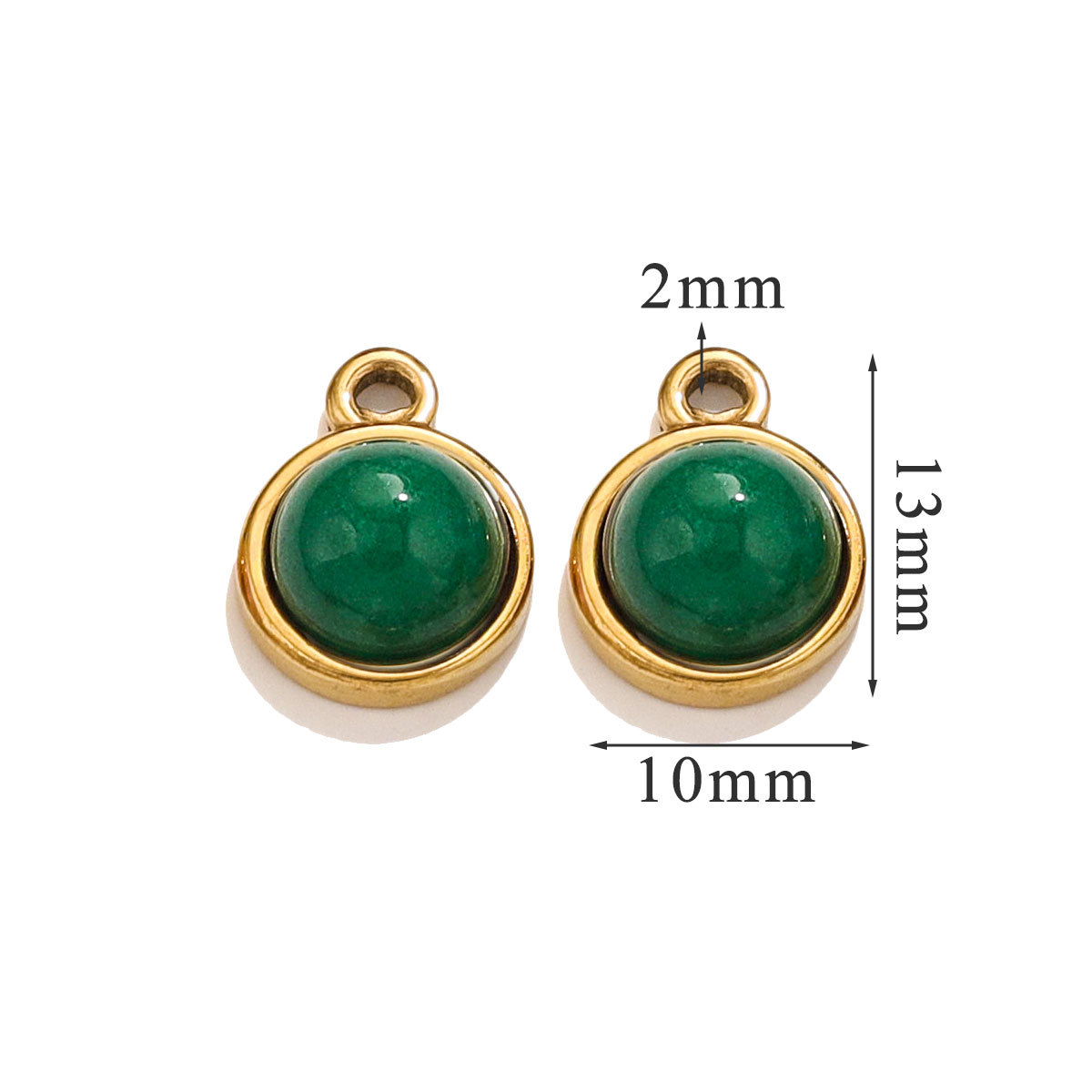 Trumpet-green agate