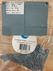 RongFeng Plastic Materials Factory Made PLA Matte Color Masterbatch Customized by <strong>Samples</strong> Multiple Colors Pantone RAL <strong>Codes</strong> - Product Image 3