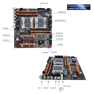 PANDL yeni masaüstü anakart kiti seti NVMe M2 Combo çift Xeon E5 2680 V4 DDR4 ECC 4X8GB 2400MHz 2680v4 X99 anakart çift <span class=keywords><strong>CPU</strong></span>