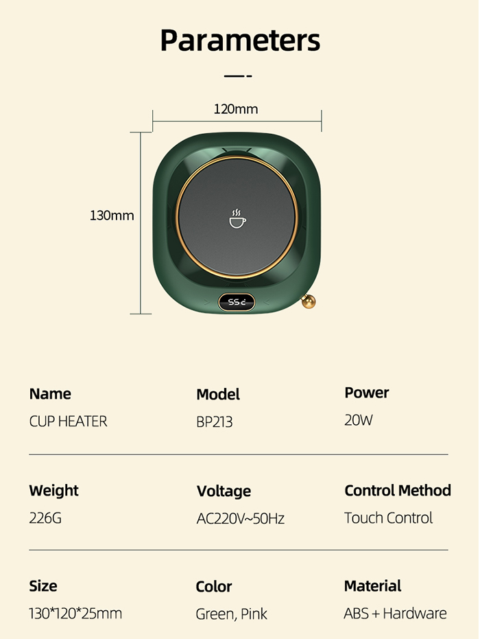 OEM coffee 4 modes constant temperature cup heater