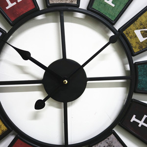 Châu Âu Mỹ Retro phòng khách Đồng hồ treo tường thời trang wrought sắt lớn đồng hồ thạch anh phong cách cổ đề nghị cho - Product Image 4