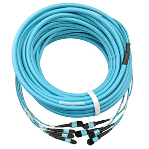 10m (32.8ft) MPOトランクケーブルUPCオスMPO-12 MPO-12 UPCオス48ファイバーマルチモードOM4プレナムOFNPタイプBダブルジャケット - Product Image 2