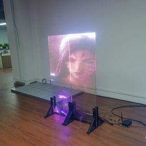Very Easy to Install High Brightness Holographic Invisible Transparent Led Screen 4000cd/&#65533;O Led Digital Signage <strong>Display</strong> - Product Image 6