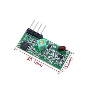433MHz RF Wireless <strong>Receiver</strong> Module &amp; 433 MHz <strong>Transmitter</strong> Module Kit + 2PCS RF 433M Hz Spring Antenna Compatible - Product Image 3
