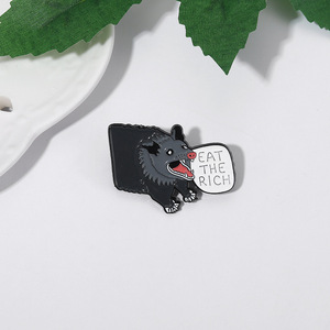 Customizável Bonito Mouse Gambá Animais Design Esmalte para Lapela Pin Impressionante Latão para Roupas Mochilas Camisas Casting Technique