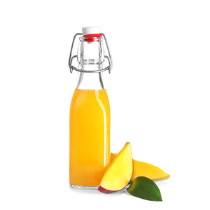 Square Glass Bottles 250ml 500ml 750ml <strong>1L</strong> with Easy Swing Snap Cap for Beverage Juice Beer Vodka Whiskey Tequila - Product Image 4