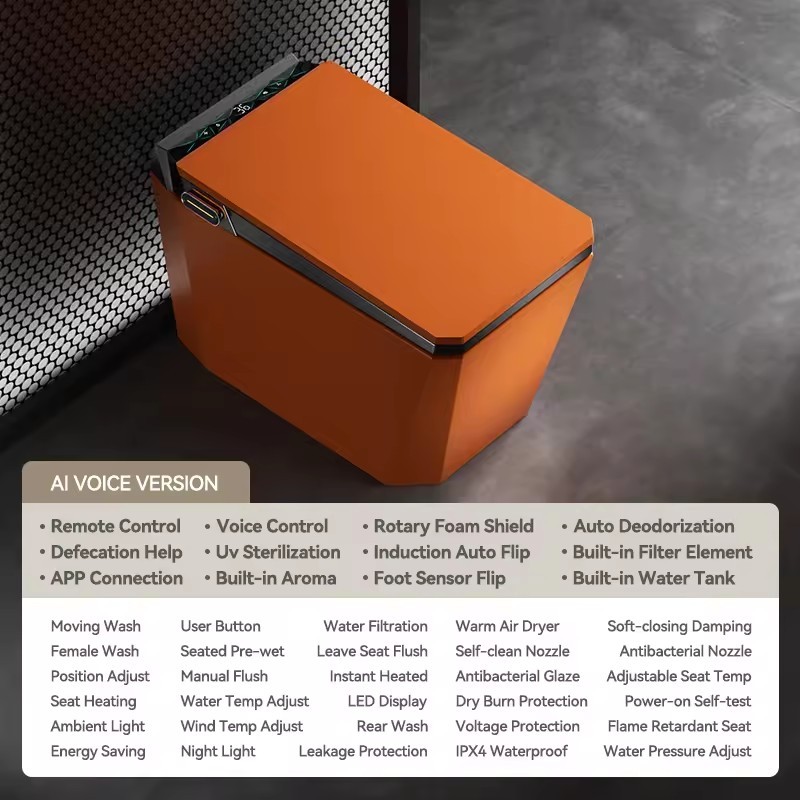 Orange -Top Function(with water tank)