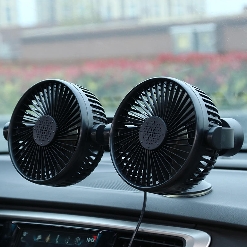 Dual-head fan suction cup model