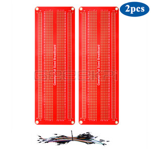 GeeekPi Prototyp PCB Löt bares Steck brett für Arduino-und DIY-Elektronik projekte, vergoldet (2er Pack Fullsize Break board)