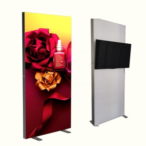 Espositore per esposizione con struttura in scatola leggera per esposizione con struttura in alluminio con profilo, Display per sfondo in tessuto, display modulare portatile - Product Image 2