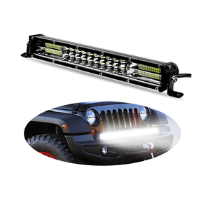 RTSLED 12V 24V 10 inç 2 satır ince araba LED iş lambası şeridi LED sürüş işık oto sis lambası için Jeep Off Road 4x4 traktör Moto ATV - Product Image 1