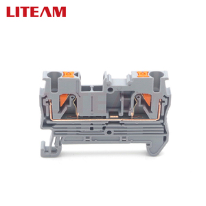 2.5mm Din Rail <strong>Spring</strong> <strong>Push</strong>-in <strong>Terminal</strong> <strong>Block</strong> PT2.5 <strong>Spring</strong> Screwles Electrical <strong>Terminal</strong> <strong>Block</strong> Connector PT2.5 Wire Conductor - Product Image 4