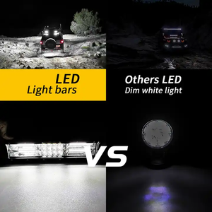 180W 60LED 3 satır yüksek güç 12 inç 3 satır kamyon 4x4 ATV araba için Crees LED ışık Bar Offroad araba ışık çubuğu - Product Image 6