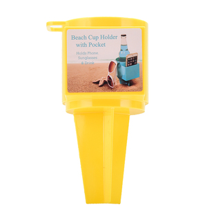 Yaz plaj bardak tutucu ile cep için plastik tutucu su şişesi plaj partisi kullanılan çok fonksiyonlu kum bardak - Product Image 6