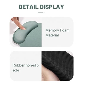 Green Solid Color Cartoon Silicone Gamer Anti-Slip Rubber Gaming <strong>Mouse</strong> Pad Memory Foam <strong>Mouse</strong> Pad <strong>Computer</strong> Accessories for Office - Product Image 3
