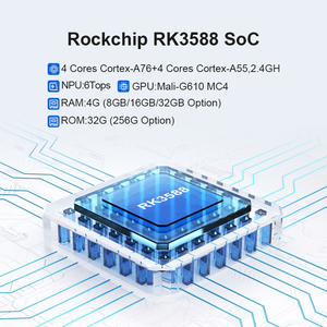 Mini PC industrial ARM RK3588, diseño sin ventilador con Android y Linux, Ubuntu 20,04, producto en stock
