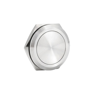 30mm çap kısa typeon kapalı 1NO anlık olmayan işıklı metal basmalı anahtar 2pins ile - Product Image 1