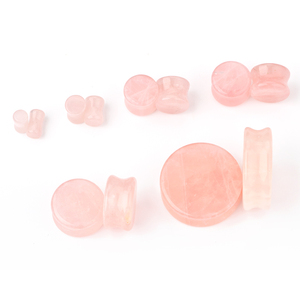 Amazonite Nút Bấm Loe Đôi Thạch Anh Tím 4-25MM Nút Bấm Đo Tai Hầm Tai Bằng Đá Lõm - Product Image 2