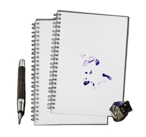 Claro PP cubierta espiral bobina A5 Cuadernos de papel gráfico 100 hojas cuadradas planificadores de práctica universitaria personalizables al por mayor - Product Image 1