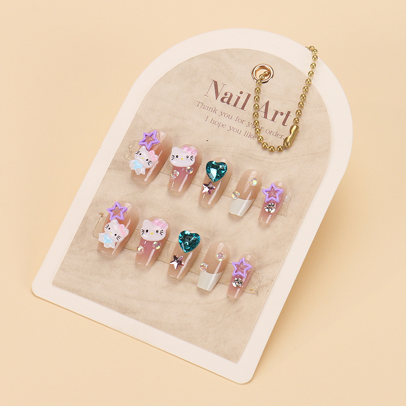 เล็บทำมือ1596กล่องขนาด10ชิ้น