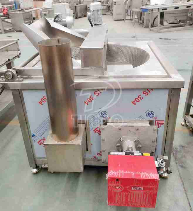 Industrial Automatic Potato Crispy Chips French Fries Continuous Deep Fryer Groundnut Frying Machine