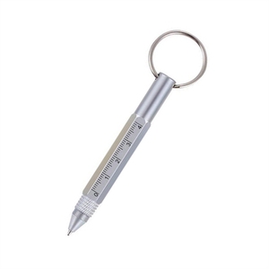 金属多功能工具笔六合一金属，带螺丝刀/六角/攀爬钩的圆珠笔 - Product Image 6