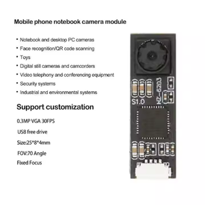 Módulo de cámara Usb de 0.3MP Módulos de cámara al por mayor de fábrica Mini módulo de cámara ultrafino - Product Image 6