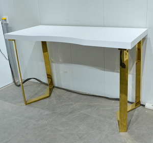 Luxury stainless steel <strong>computer</strong> <strong>desk</strong> PC <strong>desk</strong> and <strong>simple</strong> dressing table ding table gold leg <strong>desk</strong> - Product Image 2