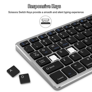 Wireless <strong>Keyboard</strong> <strong>and</strong> <strong>Mouse</strong> Combo Bluetooths Rechargeable Full Size <strong>Multi</strong>-Device (BT 5.0+3.0+2.4G) for Mac OS/iOS/Wins/Android - Product Image 5