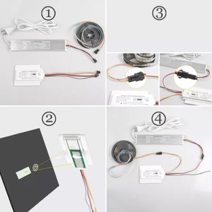 DC12 V5A Kommode Badezimmerspiegel-Berührungs sensor mit tailliertem Berührungs schalter für Uhr-und Temperatur anzeige sensor - Product Image 3