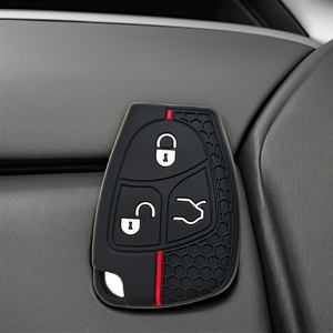 เคสใส่กุญแจรถยนต์ทำจากซิลิโคนสำหรับ Mercedes Benz ที่ครอบ C B E R Class GL CLS CLK SLK W211 W203 W204 2/3ปุ่ม - Product Image 5